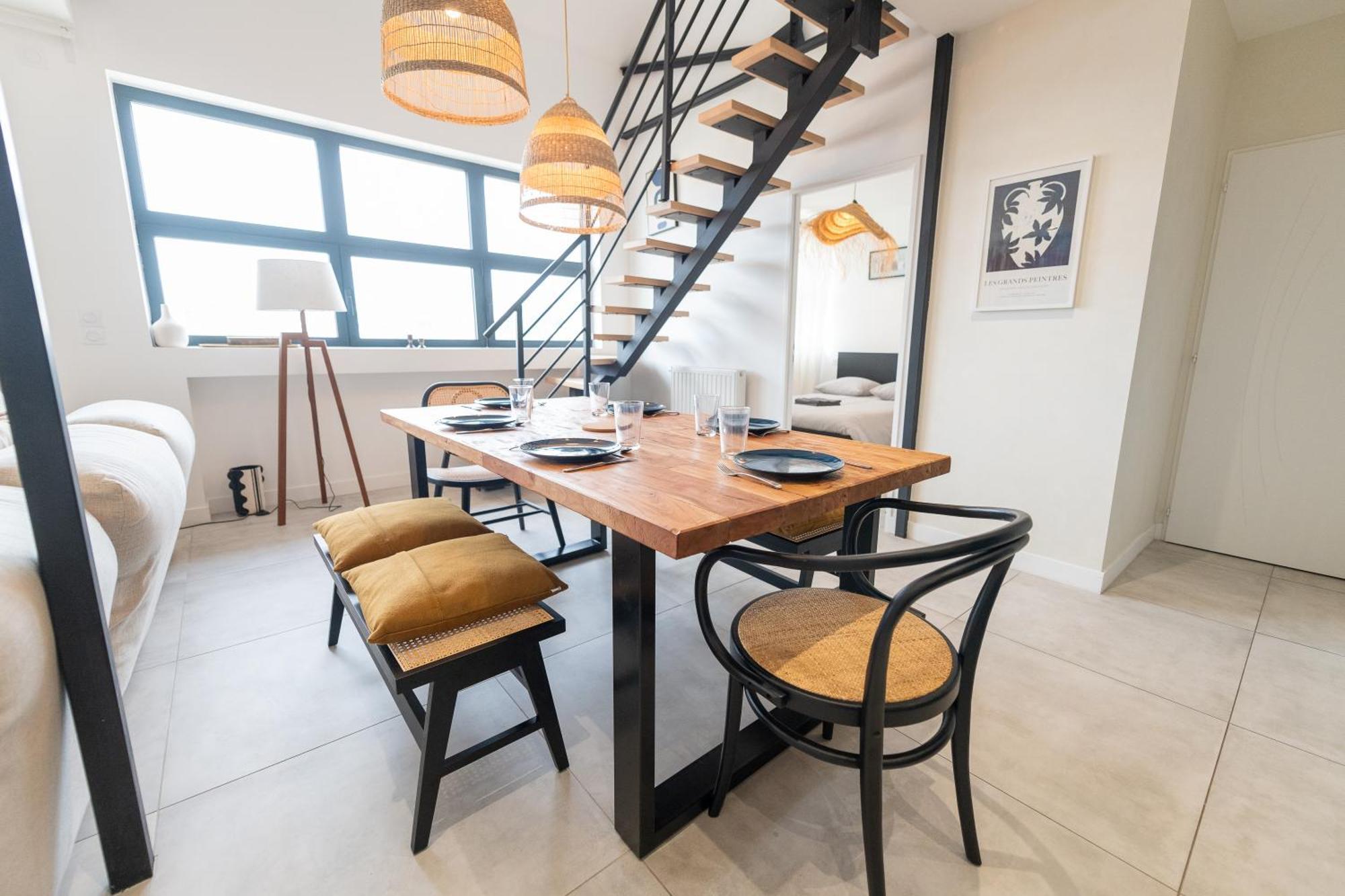 Kasa Madura - Duplex Au Calme Tout Equipe Saint-Etienne  Ngoại thất bức ảnh